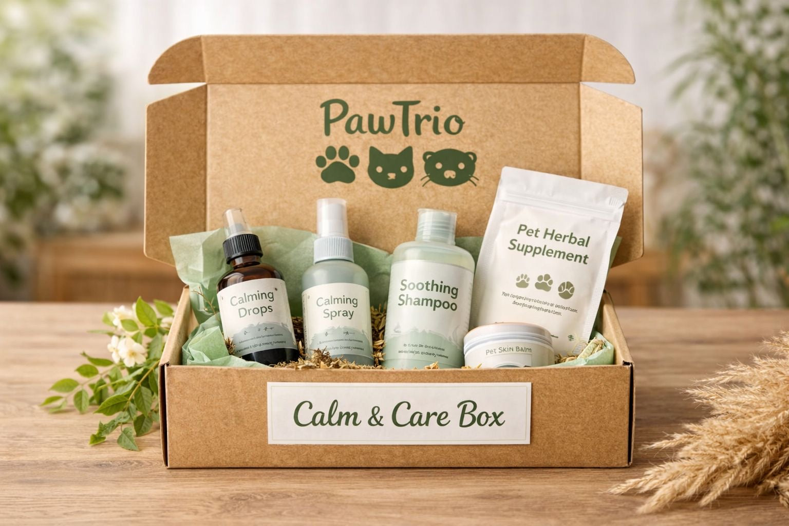 PawTrio Calm Care Box